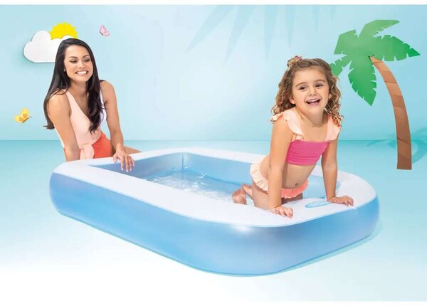 Intex 166x100x28 cm felfújható Medence (57403NP) - fehér-kék