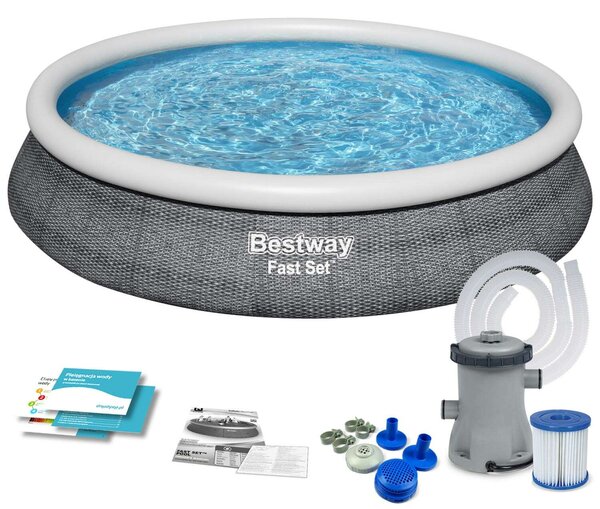 Bestway Syros puhafalú medence szett 457 x 84 cm