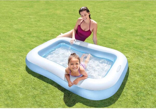 Intex 166x100x28 cm felfújható Medence (57403NP) - fehér-kék