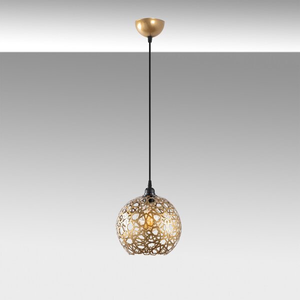 Selcuklu MR-785-1 arany fém függőlámpa, Ø25 cm