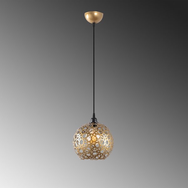 Selcuklu MR-785-1 arany fém függőlámpa, Ø25 cm