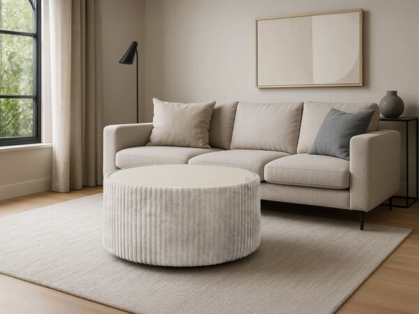 MIO ROUND kerek dohányzóasztal - törtfehér