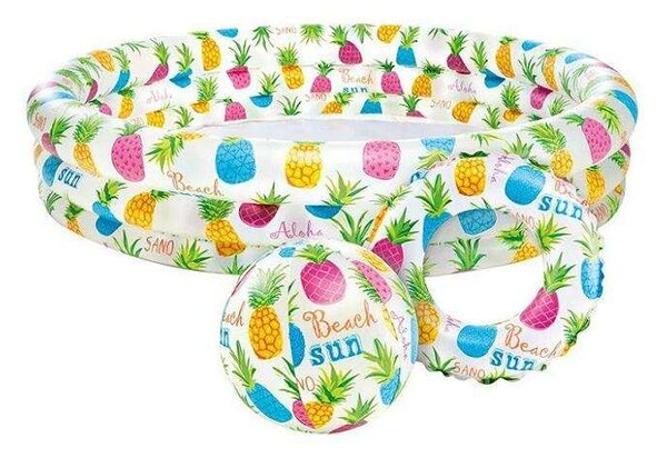 Intex 132x28cm Medence készlet - Ananász (59469NP) - fehér