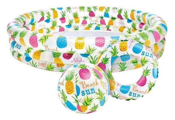 Intex 132x28cm Medence készlet - Ananász (59469NP) - fehér