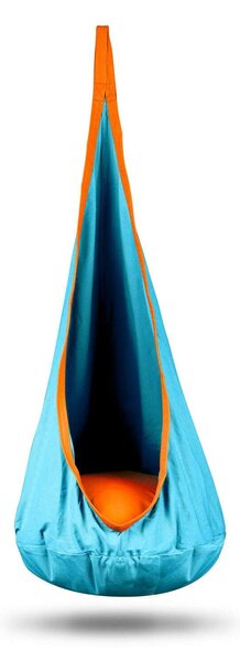 NeoSport egyszemélyes Csepphinta, párnás, 140x55 cm, 80 kg - Türkiz, Narancs