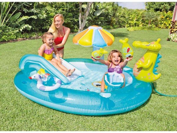 Intex felfújható Gyerekmedence 201x170x84cm - Aligátor (57165NP)
