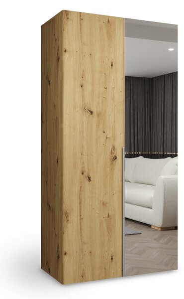 ALICANTE 2 ruhásszekrény 100x202x52 - artisan tölgy