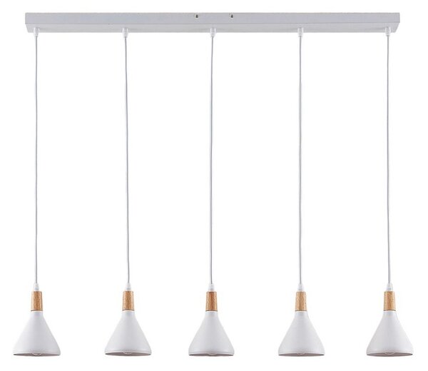 Függőlámpa Lindby, Arina, dimmable, Fehér, Nappali, Fém, Modern