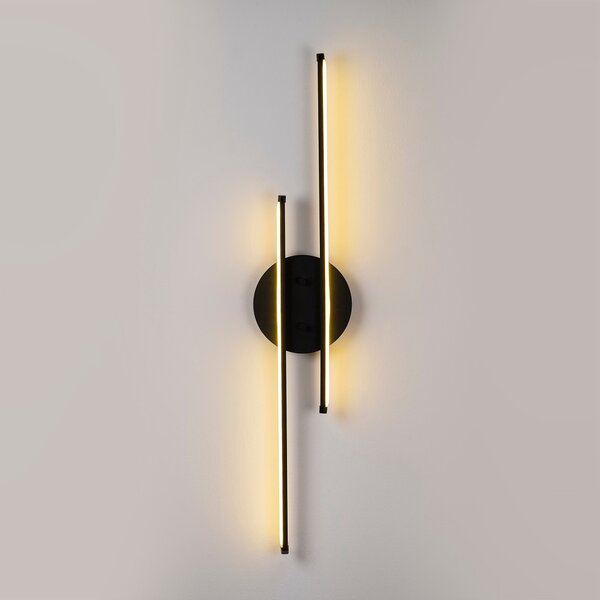 Umut 13299 fekete fém LED falilámpa