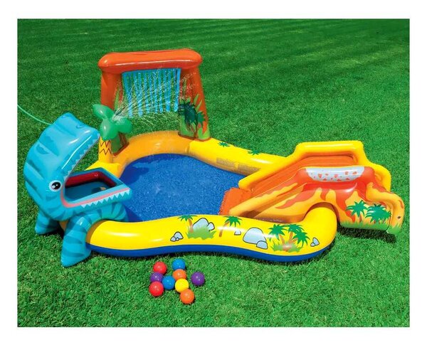 Intex felfújható Gyerekmedence 249x191x109cm - Dínó park (57444NP)