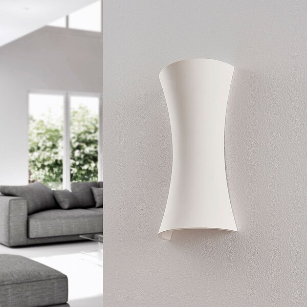 Fali Lámpa Lindby, Edon, dimmable, Fehér, Hálószoba, Gipsz / Agyag, Modern