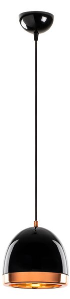 Mugo 10635 fekete-arany fém függőlámpa, Ø17 cm