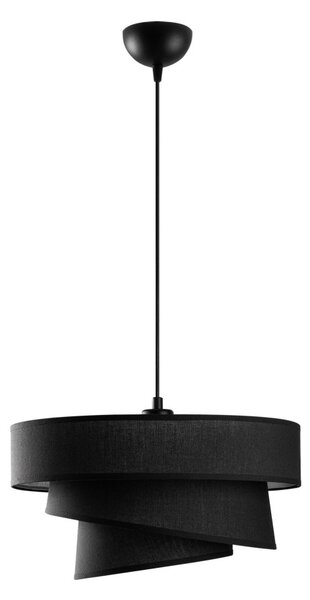 Stage 14711 fekete fém és szövet függőlámpa, Ø40 cm