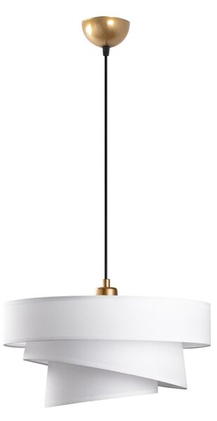Stage 14714 fehér fém és szövet függőlámpa, Ø40 cm