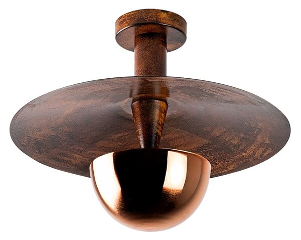 Kurt 13354 réz fém függőlámpa, Ø38 cm
