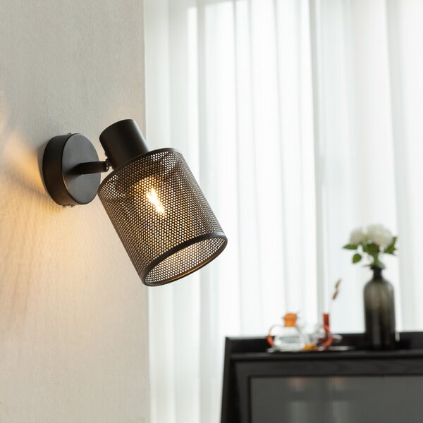 Mennyezeti Lámpa Lindby, Stancho, dimmable, Fekete, Nappali, Fém, Modern