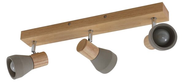 Mennyezeti Lámpa Lindby, Filiz, dimmable, Szürke, Hálószoba, Beton, Skandináv