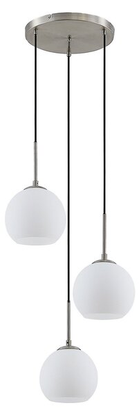Függőlámpa Lindby, Jurian, dimmable, Fehér, Nappali, Üveg, Modern