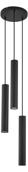 Függőlámpa Lindby, Joffrey, dimmable, Fekete, Nappali, Fém, Modern