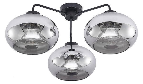 Mennyezeti Lámpa Lindby, Navidia, dimmable, Fekete, Nappali, Fém, Modern