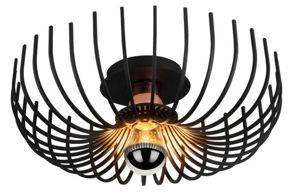 Aspendos N-641 fekete fém függőlámpa, Ø36 cm