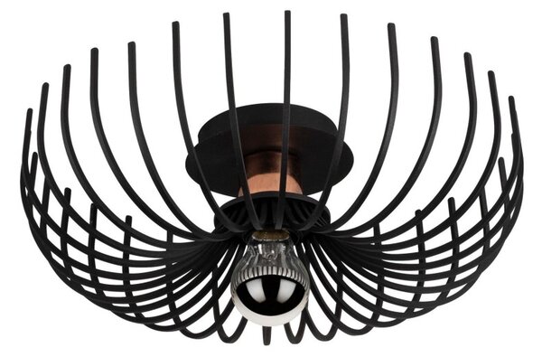 Aspendos N-641 fekete fém függőlámpa, Ø36 cm