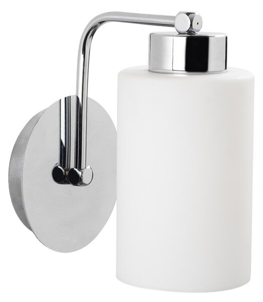 Balcova N-340 ezüst fém és üveg falilámpa