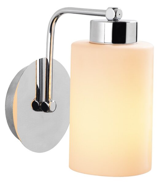 Balcova N-340 ezüst fém és üveg falilámpa