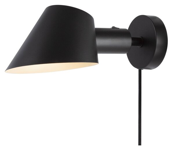 Fali Lámpa DFTP by Nordlux, Stay Short, Fekete, Hálószoba, Fém, Dizájn