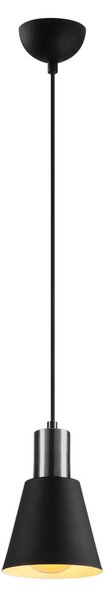 Kem 6362 fekete-nikkel vas függőlámpa, Ø14 cm