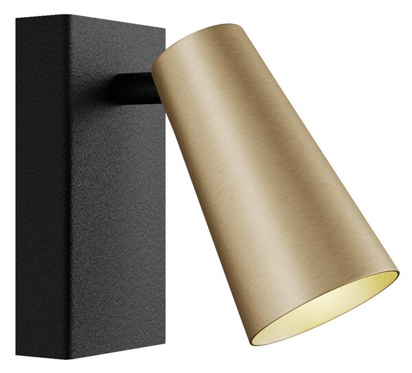 Fali Lámpa Lucande, Angelina, dimmable, Fekete, Hálószoba, Fém, Skandináv