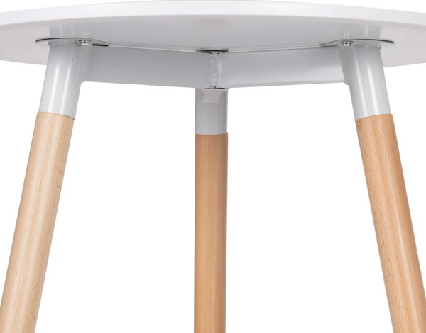 Modern fa asztal a nappali-konyhába 60cm