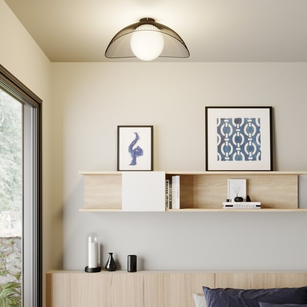 Mennyezeti Lámpa Lindby, Fabronia, dimmable, Fekete, Nappali, Fém, Modern
