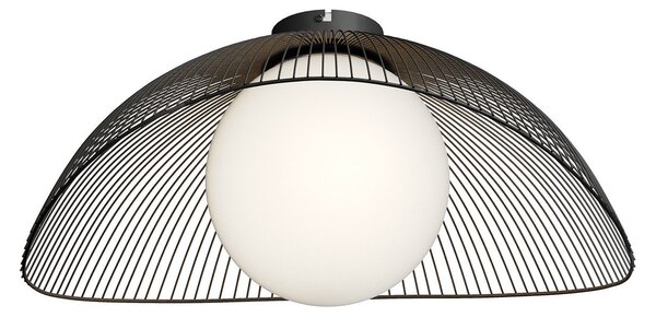 Mennyezeti Lámpa Lindby, Fabronia, dimmable, Fekete, Nappali, Fém, Modern