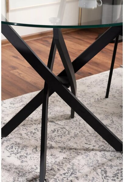 Agis Asztal Kerek 90cm fekete