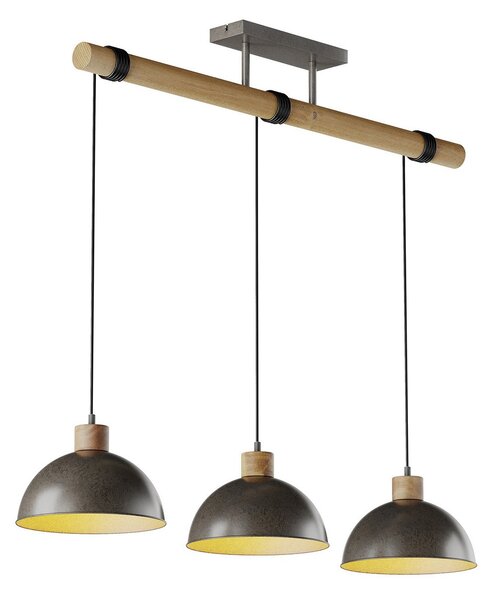 Függőlámpa Lindby, Holgar, dimmable, Szürke, Nappali, Fém, Indusztriális dizájn