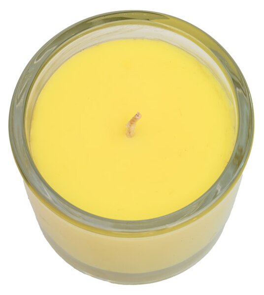 Illatgyertya üvegben MINNESOTA POPCORN YELLOW 9 cm sárga