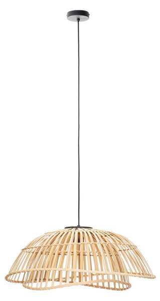 Függőlámpa Lindby, Ilajus, dimmable, Fa, Nappali, Bambusz, Boho