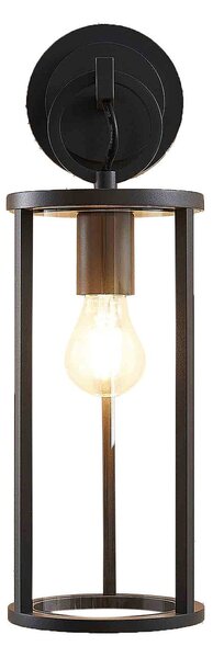 Kültéri Lámpa Lucande, Emmeline, dimmable, Fekete, Erkély, Fém, Modern