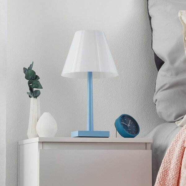 Asztali lámpa Rotaliana, Dina+, dimmable, Kék, Nappali, Fém, Dizájn