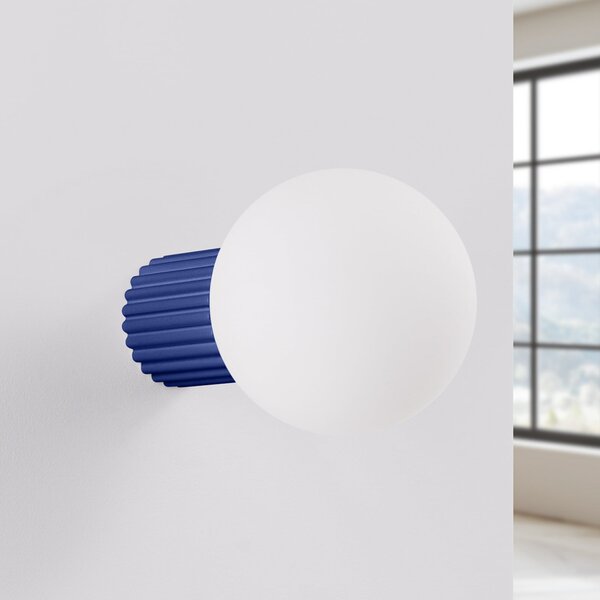 Fali Lámpa SOLLUX LIGHTING, ORBI, dimmable, Kék, Fürdőszoba, Alumínium