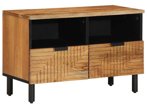 Tömör akácfa TV-szekrény 70 x 33 x 46 cm