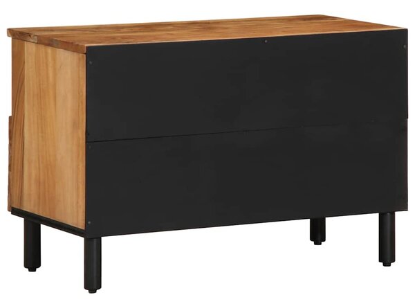 Tömör akácfa TV-szekrény 70 x 33 x 46 cm