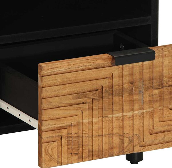 Tömör akácfa TV-szekrény 70 x 33 x 46 cm