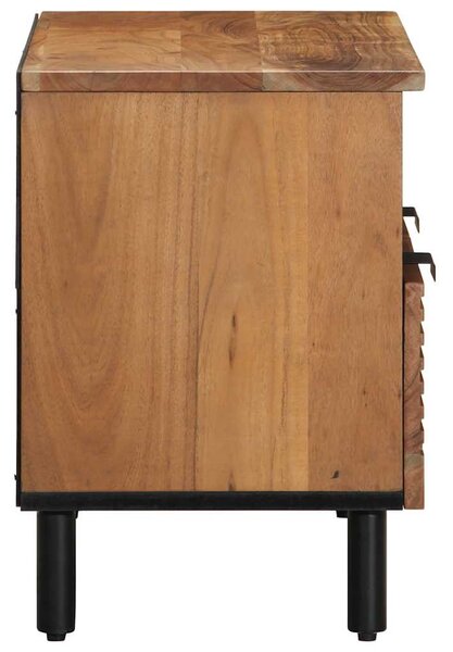 Tömör akácfa TV-szekrény 70 x 33 x 46 cm