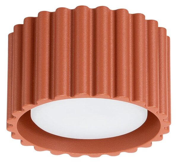 Mennyezeti Lámpa SOLLUX LIGHTING, RIBLA, dimmable, Barna / Rozsdabarna, Nappali, Alumínium