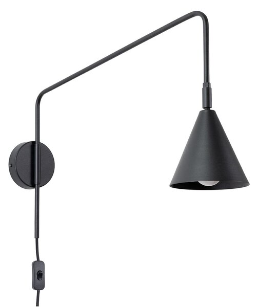 Fali Lámpa SOLLUX LIGHTING, LYS, Fekete, Nappali, Fém, Skandináv