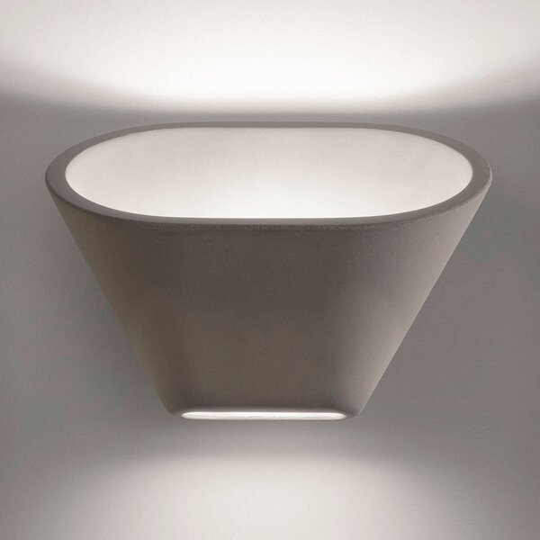 Fali Lámpa Foscarini, Aplomb R7s, dimmable, Szürke, Nappali, Beton, Dizájn