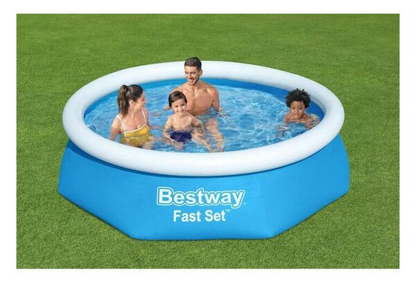BESTWAY 57448 Kerti medence 244x61cm - bővített verzió, családi medence, nyári szórakozás, medence kiegészítők