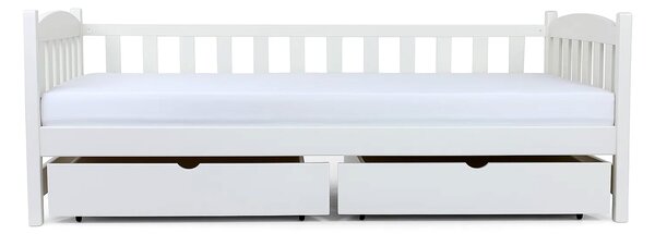 Wilsondo OLGA 2 gyerekágy ágyneműtartóval - fehér Méret: 180x80